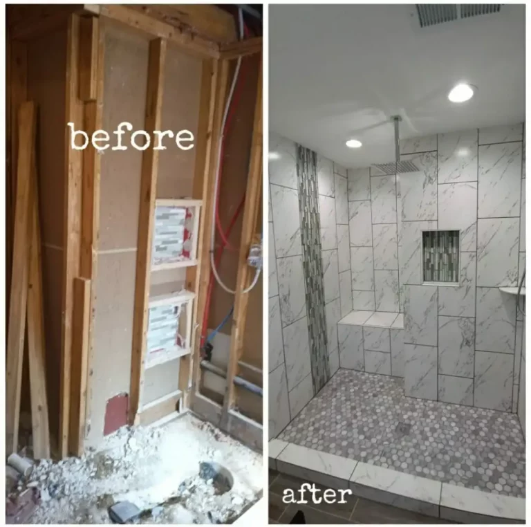 renovation of a bathroom