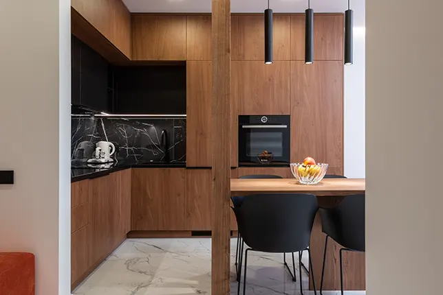 Modern kitchens making use of the classic